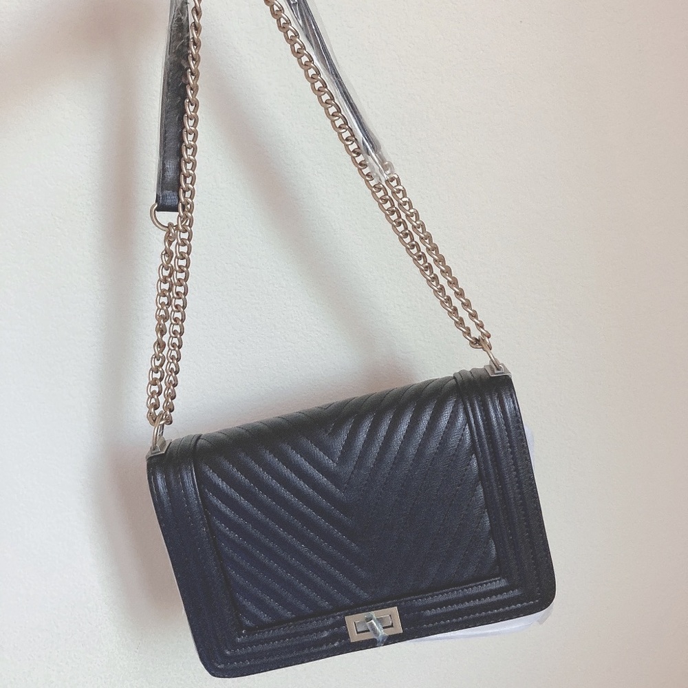 NWT Boy Bag Style Crossbody/Shoulder Bag - Black